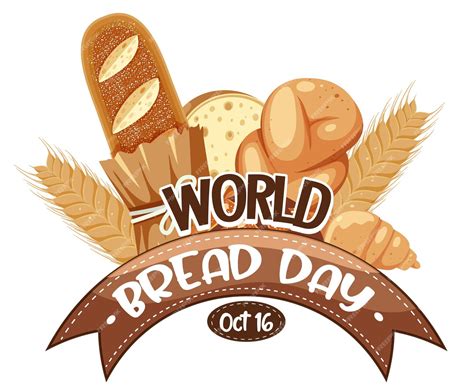 Free Vector World Bread Day Banner Design