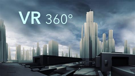 Futuristic City Concept Art 360° Vr Youtube