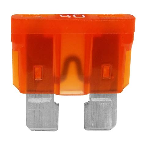 0 375 40 10 Durite 40a Orange Auto Blade Fuse 40 Amp Spade