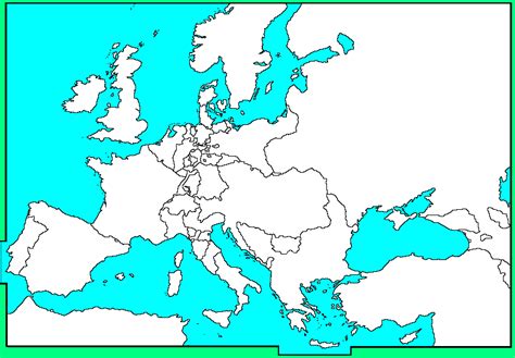Blank Map Of Europe Before Ww United States Map Europe Map Images