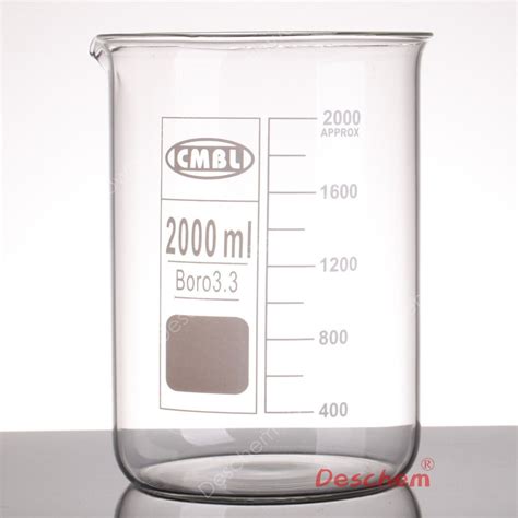 Glass Beaker Low Form2000mlgg17 Beaker2 Litreborosilicate Glass