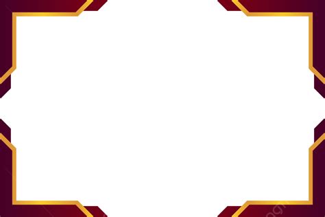 Modern Certificare Border With Maroon And Gold Color Vector
