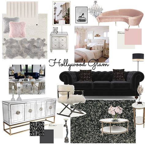 Hollywood Glam Interior Design Mood Board By Nl Creative Designs Style Sourcebook