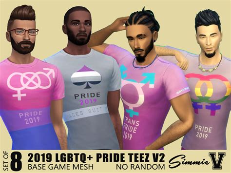 The Sims Resource Simmievlgbtq Pride 2019 Teez V2