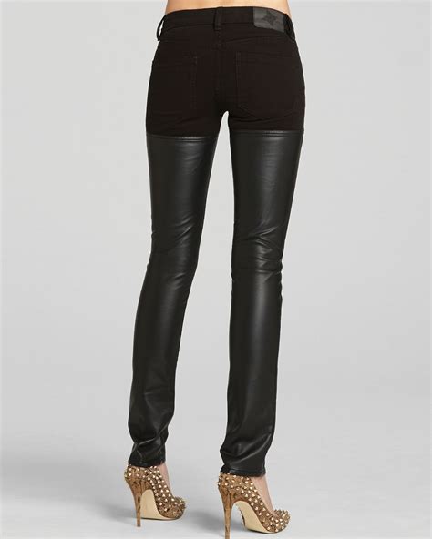 Lyst Bcbgeneration Pants Jasper Skinny Thigh High Faux