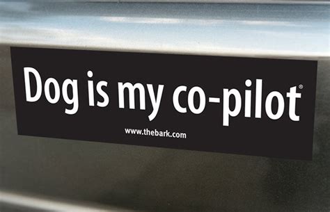 Dog Is My Co Pilot Bumpersticker Barkgoods