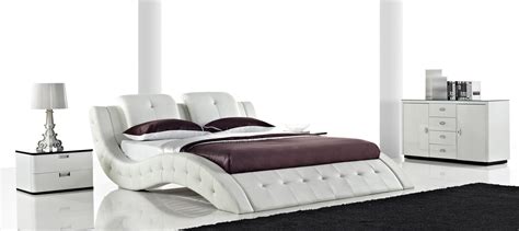 Buy Julia Modern Leather Bed Frame Leather Beds Online Fancy Homes