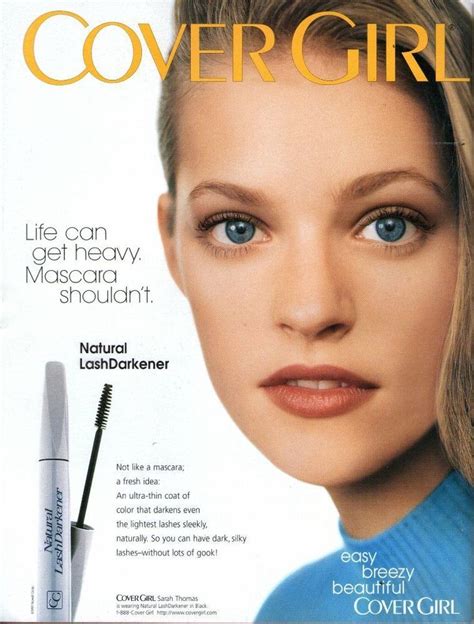 Sarah Thomas Covergirl 1997 Magazine Print Ad