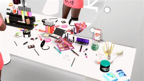 Makeup Clutter Sims 4 Tania Girly Clutter Sims 4 Custom Content