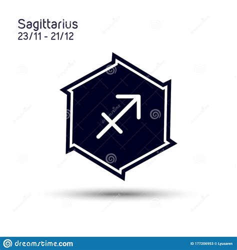 Abstract Image Of The Zodiac Symbol Sagittarius Stock Vector