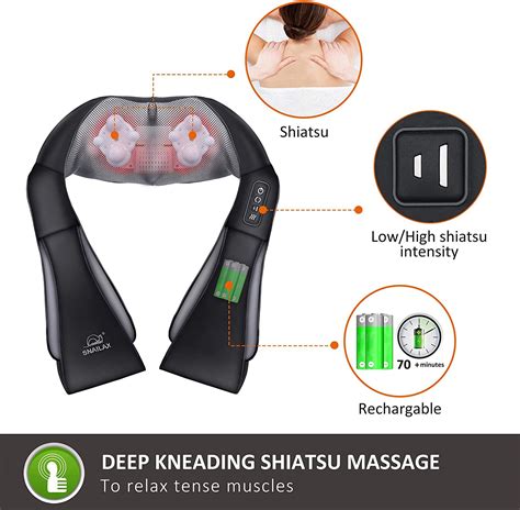 Buy Snailax Cordless Neck Back Massager And Cordless Hand Massager Machine Bundle Shiatsu Neck