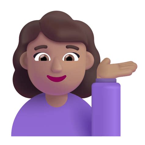 Woman Tipping Hand 3d Medium Icon Fluentui Emoji 3d Iconpack Microsoft