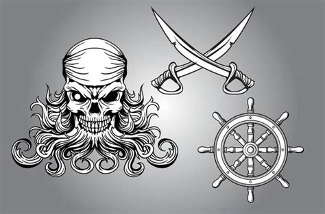 Pirate Emblem Vector Art Icons And Graphics For Free Download