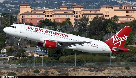 N848va Airbus A320 214 Virgin America Stabinski Y Geniz Mex