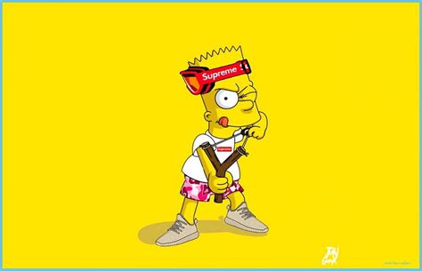 Cartoon Cool Bart Simpson Best Computer Cartoon Supreme Hd Wallpaper