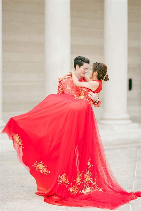 Mindy Bespoke Dress Red And Gold Chinese Wedding Dress Vestidos De