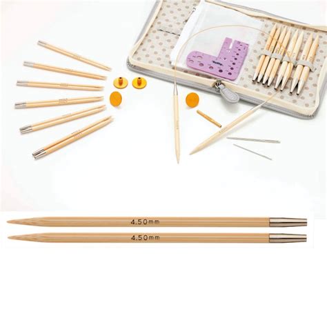 Tulip Carry C Interchangeable Bamboo Knitting Needle Tips Set