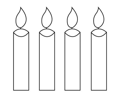 Free Printable Template Of Candle
