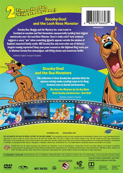 scooby doo and the loch ness monster scooby doo and the sea monsters dbfe repackaged dvd