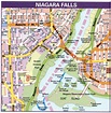 Map downtown Niagara Falls, Ontario Canada.Niagara Falls city map with ...