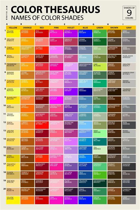 List Of Colors And Color Names Neutral Color Meanings Color Theory
