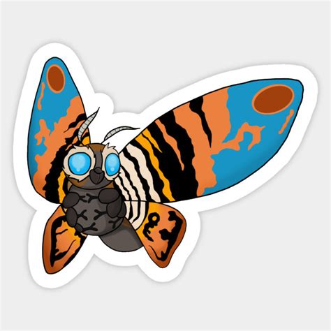 Cute Mothra Godzilla Sticker Teepublic