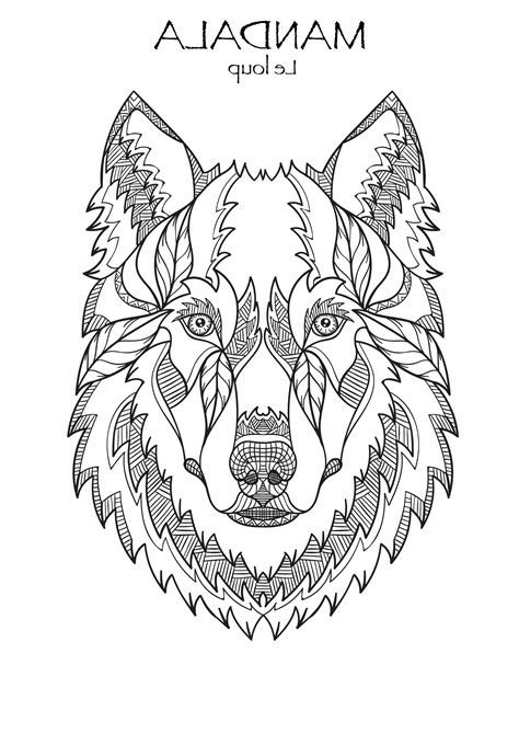 Dessin De Mandala De Loup Afficher Limage Dorigine Image