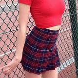 School Uniform Plaid Skirts For Juniors