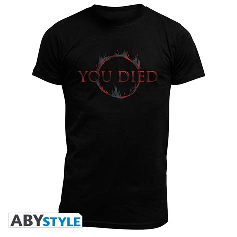 Dark Souls Tshirt You Died Man Ss Black New Fit Abysse Corp