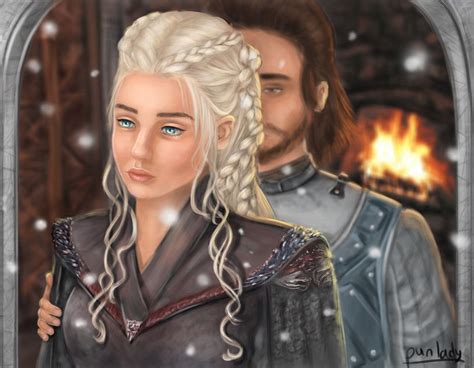 The Art Of Ice And Fire Game Of Thrones Art Dany And Jon Jon Snow