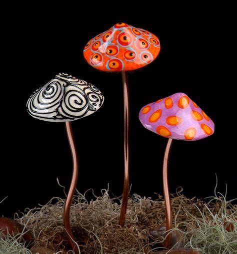 21 Fused Glass Mushrooms Ideas Glass Mushrooms Fused Glass Glass