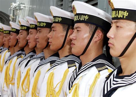 Sailors Chinese China Navy Military Row Lined Up Pikist