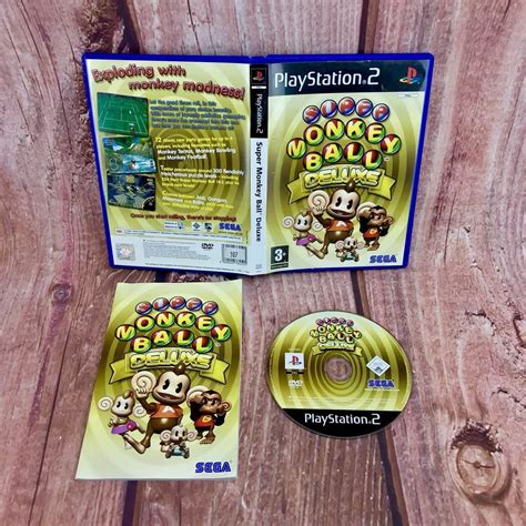 Super Monkey Ball Deluxe Ps2 Playstation 2 Pal Game With Box Instructions Sports Playstation