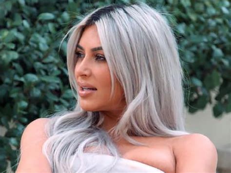 Kim Kardashian Silver Hair Artist And World Artist News