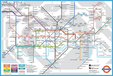 London Metro Map Travelsfinderscom