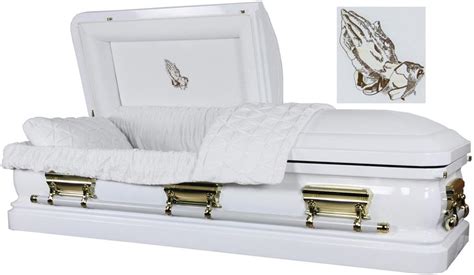 Funeral Merchandise Caskets 18 Gauge Steel Casket White F