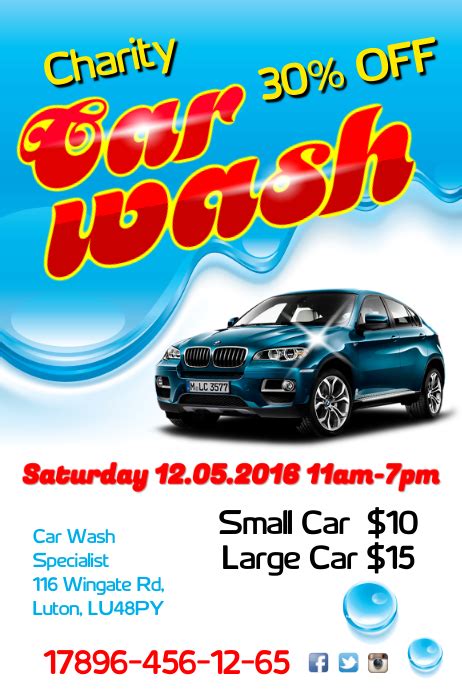 Car Wash Flyers Template For Your Needs