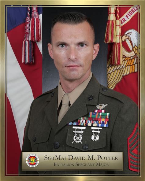 Sergeant Major David M Potter 3d Marine Logistics Group Leaders Bio