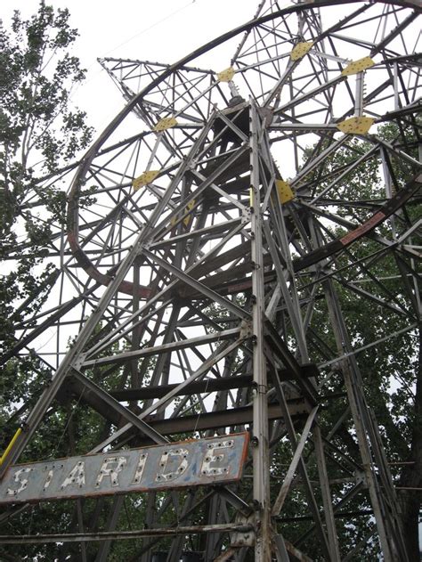 The Remains Of The Old Staride Ferris Wheel Its Been Sitting