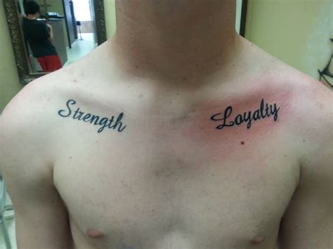 Loyalty Tattoo Chest