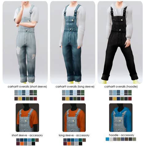 Sims 4 Men Clothing Sims 4 Male Clothes Male Clothing Men Overalls