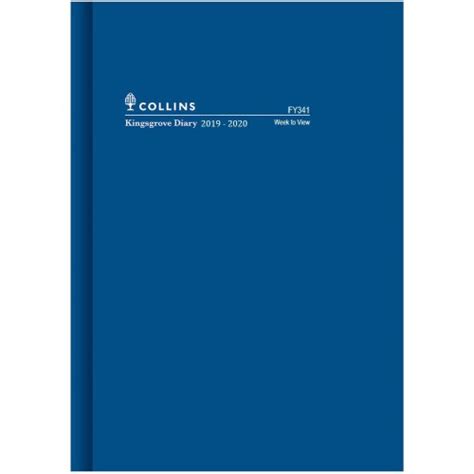 Financial Year Diary Collins Kingsgrove A4 Week To View 202122