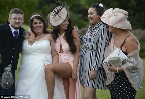 Charlotte Dawson Flashes The Flesh In At Her Pals Blackpool Wedding