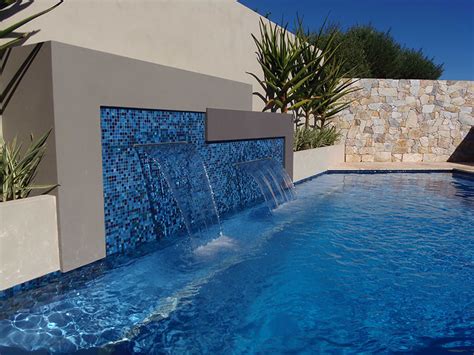 How to build a water feature for pool. Water Features - Custom Concrete Swimming Pools in Perth, WA | Westralia Pools