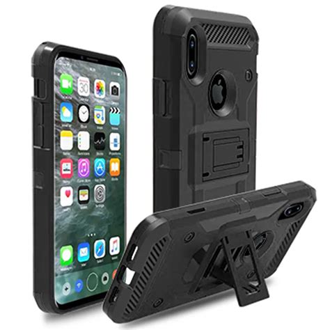 For Iphone X Case Heavy Duty Hybrid Rugged Case With Belt Clip