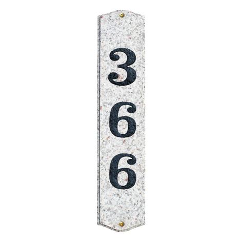 Vertical Address Plaques For House Homesfeed