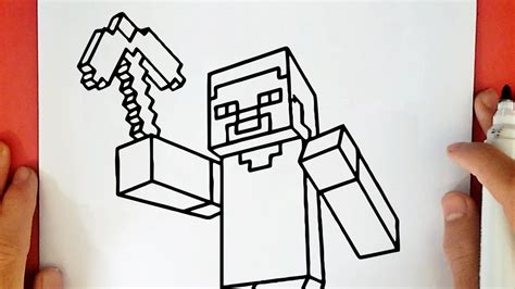 Dibujo De Steve De Minecraft Para Imprimir Y Colorear Dibujando Con