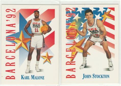 1991 92 Skybox Dream Team John Stockton Karl Malone Olympics Ebay