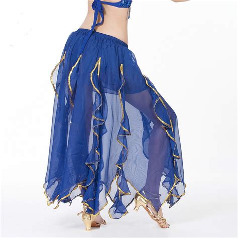 Belly Dance Costumes Chiffon Women Belly Dance Skirt Performance Dress