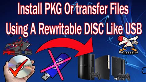 How To Install Pkg Or Transfer Files On Ps3 Using A Rewritable Disc